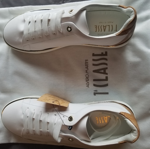 White Alviero Martini Sneakers - Picture 4 of 7